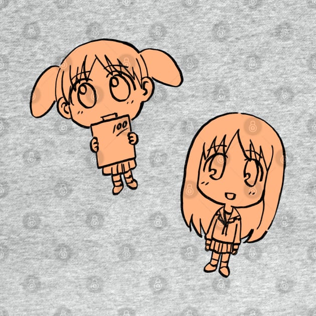 I draw chibi osaka and chiyo chan / azumanga daioh by mudwizard